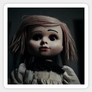 Creepy Doll Sticker